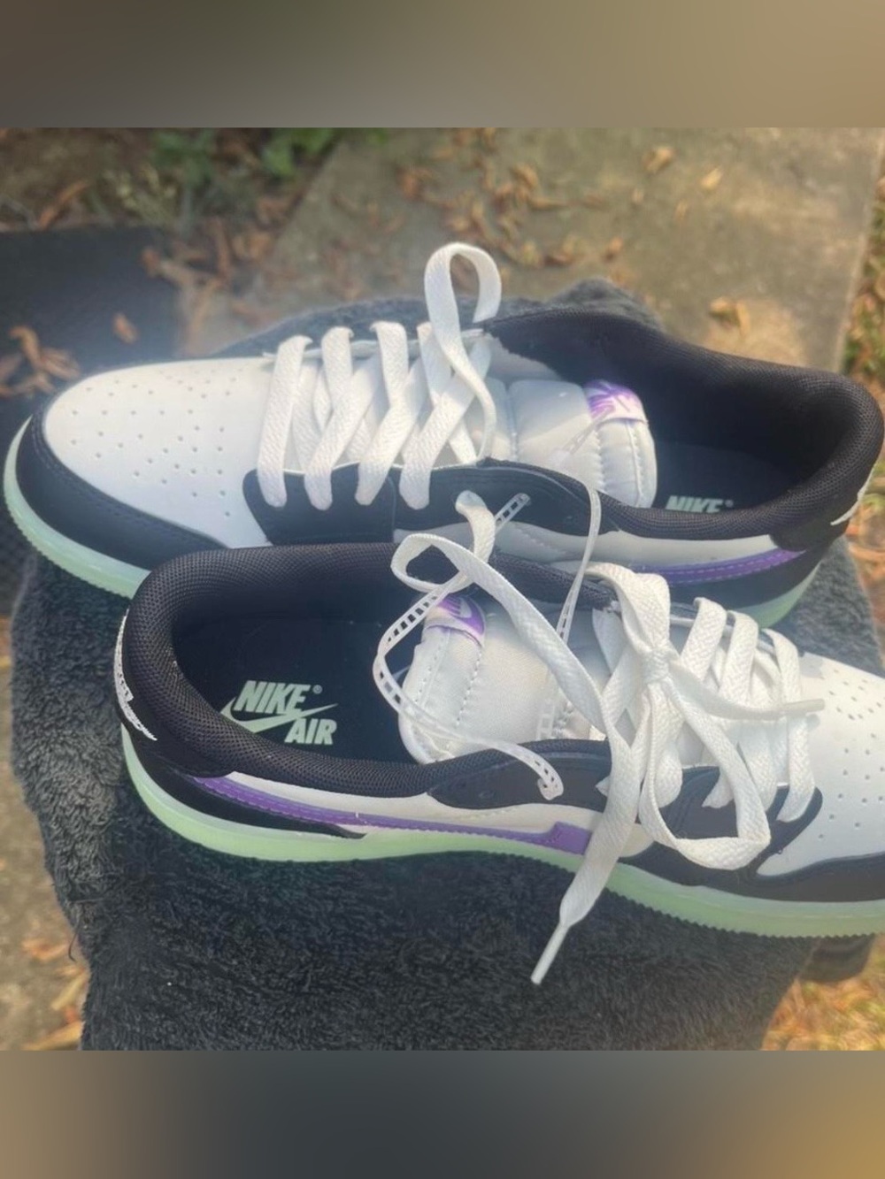 Jordan low OG”Black Phantom”Low-Top Sneakers fits 8.5 women